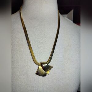 Collection B Gold Tone Vintage Geometric Necklace Nwot